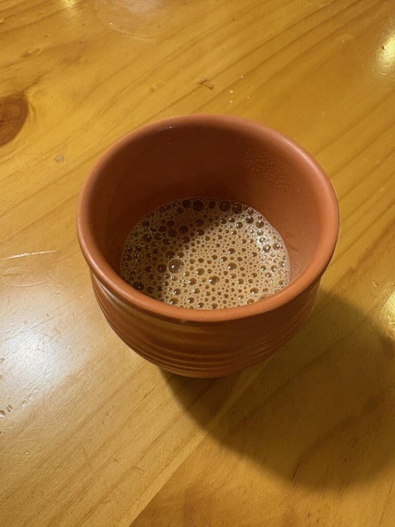 Freshly brewed Masala Tea served at Bloom Cafe Brookefield